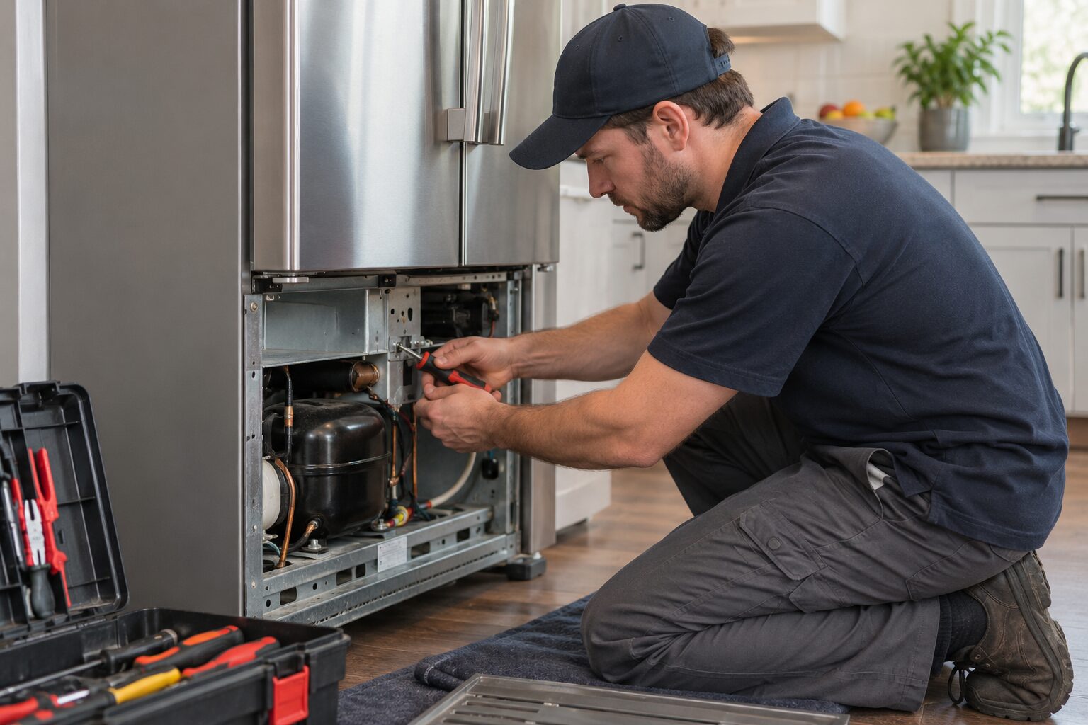 A appliance repair companies professional at work